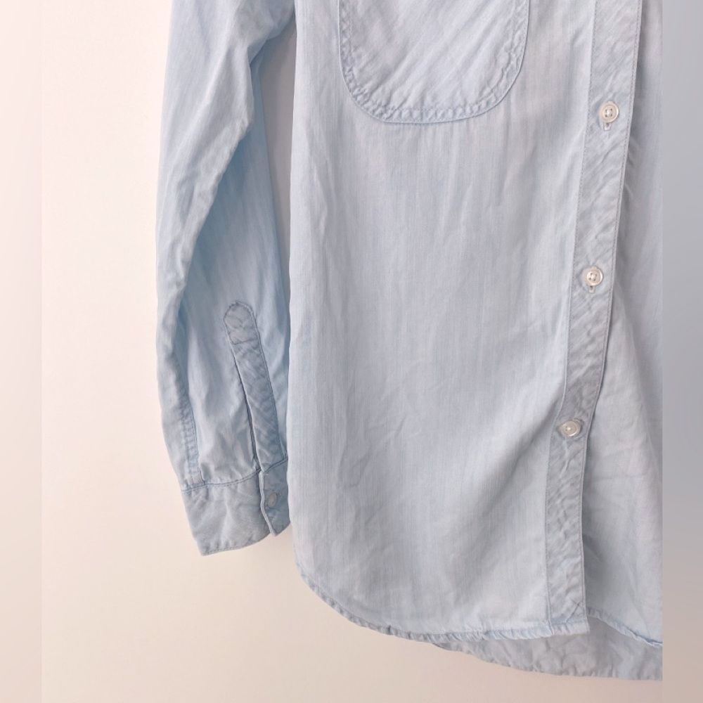 RAILS Carter Button Down Shirt Women's XS Light Vintage Denim Chambray Denim Top - Picture 6 of 10
